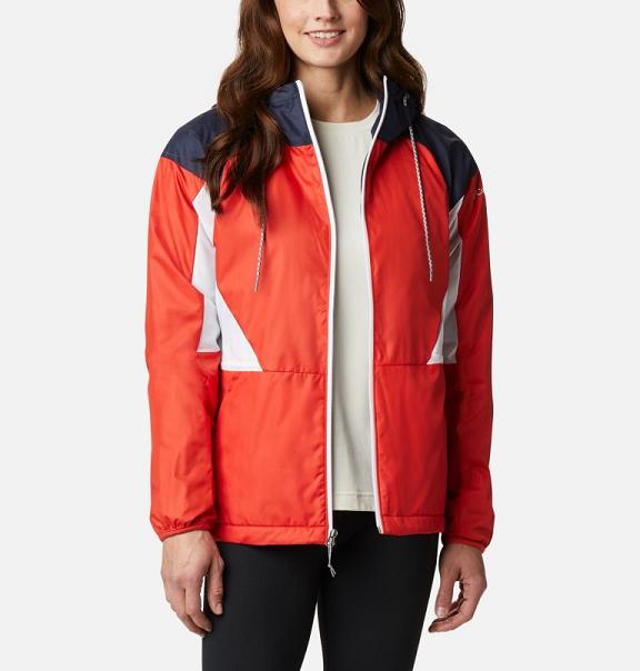 Columbia Side Hill Windbreaker Blue White For Women's NZ93204 New Zealand